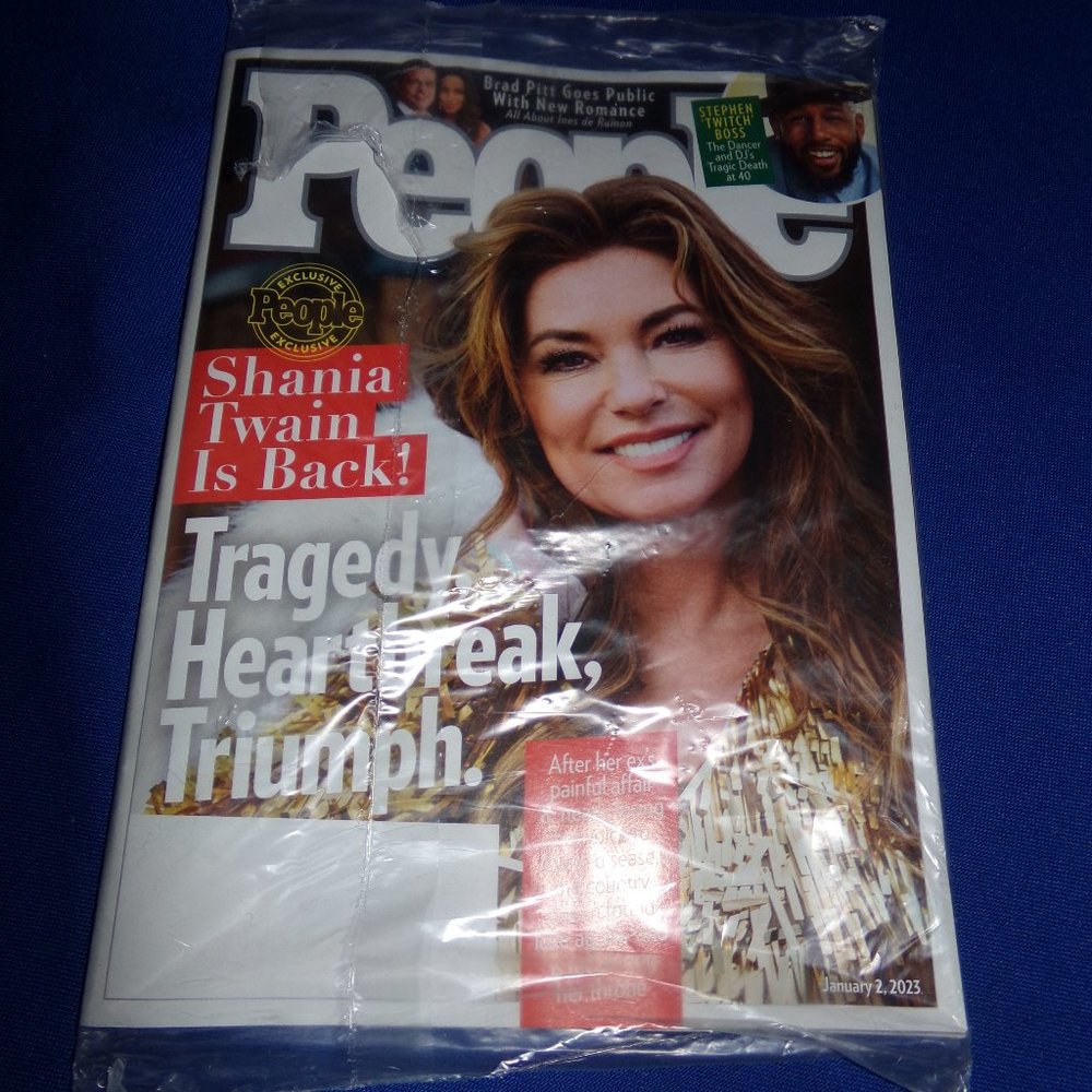 People Magazine  Exclusive - Shania Twain, Brad Pitt, Steven Boss -
